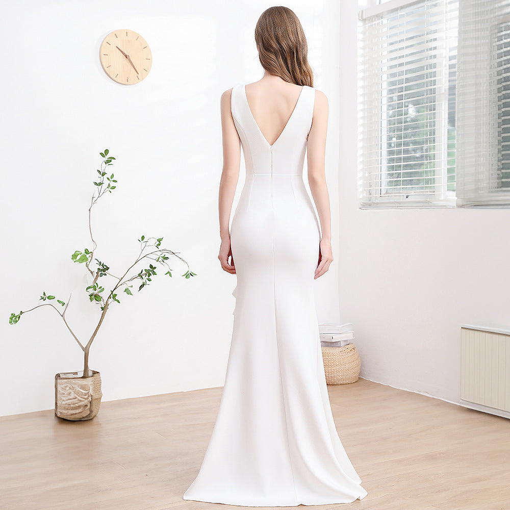 High-End Minimalist Evening Gown Chic Formal Dress for Women