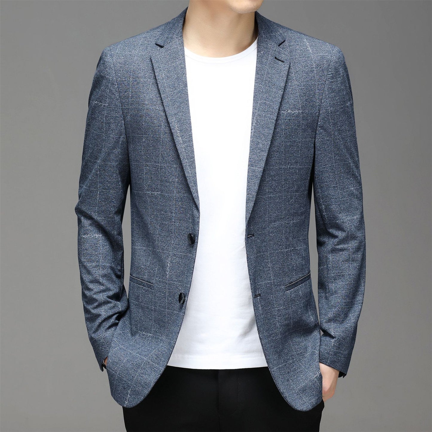 Men’s Slim Fit Blazer – Business Casual Fashion Jacket