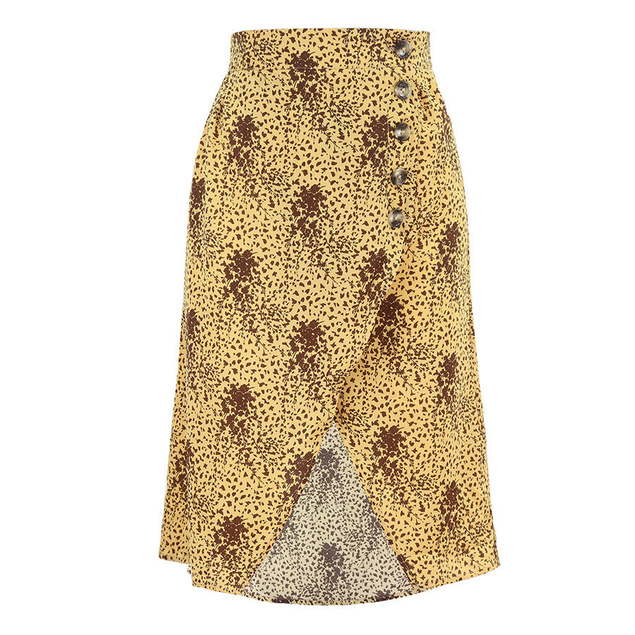 Floral Lace Wrap Skirt – Side Split Design