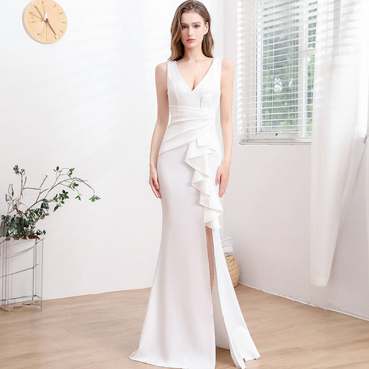 High-End Minimalist Evening Gown Chic Formal Dress for Women