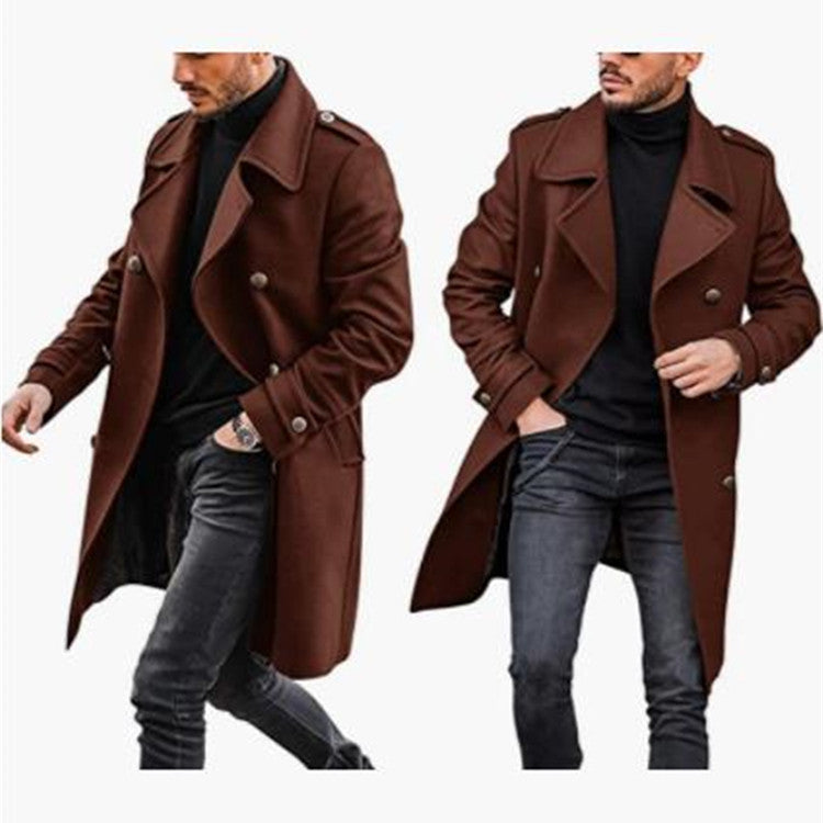 Men’s Wool Padded Coat – Warm Winter Jacket