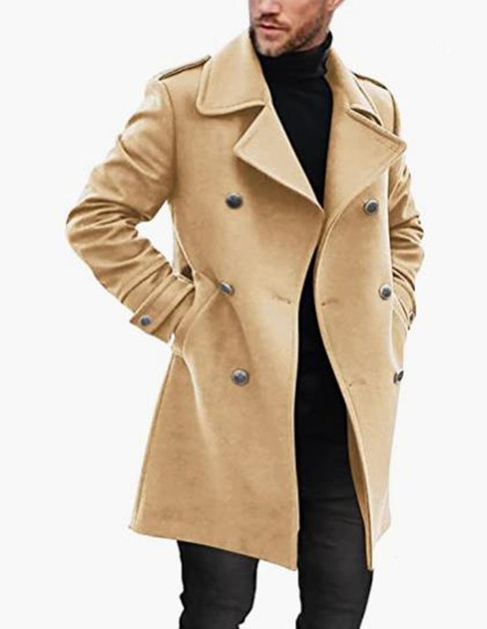 Men’s Wool Padded Coat – Warm Winter Jacket