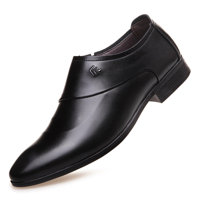 Men’s British Leather Loafers – Breathable Summer Formal Shoes