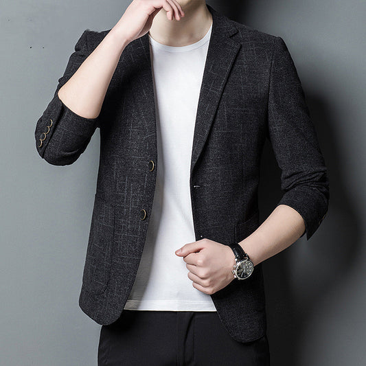 Men's Korean Slim Fit Casual Suit – Stylish Blazer Jacket