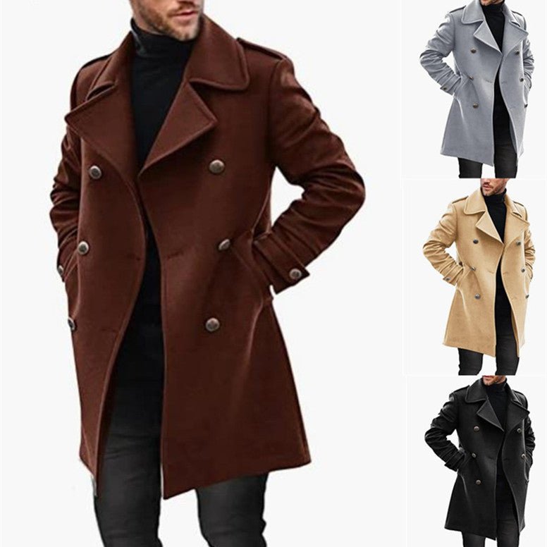 Men’s Wool Padded Coat – Warm Winter Jacket