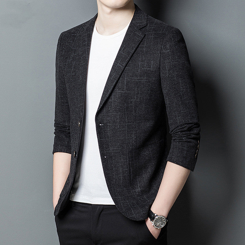 Men's Korean Slim Fit Casual Suit – Stylish Blazer Jacket