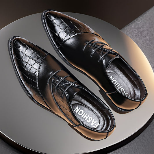 Men's Premium Leather Oxford Shoes – Business Formal Attire