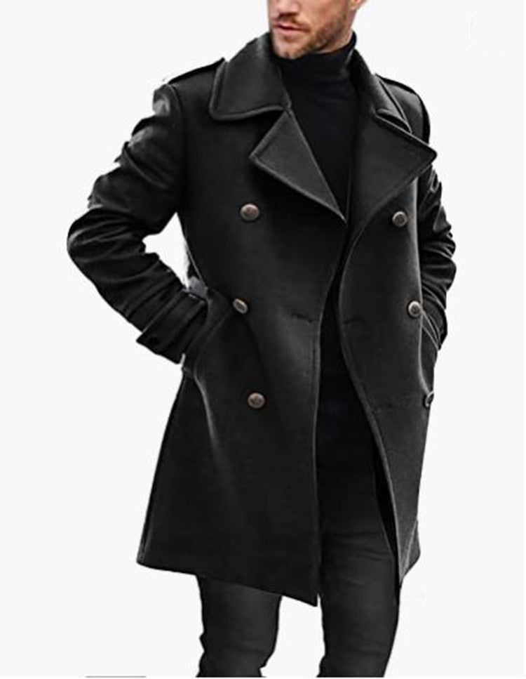 Men’s Wool Padded Coat – Warm Winter Jacket