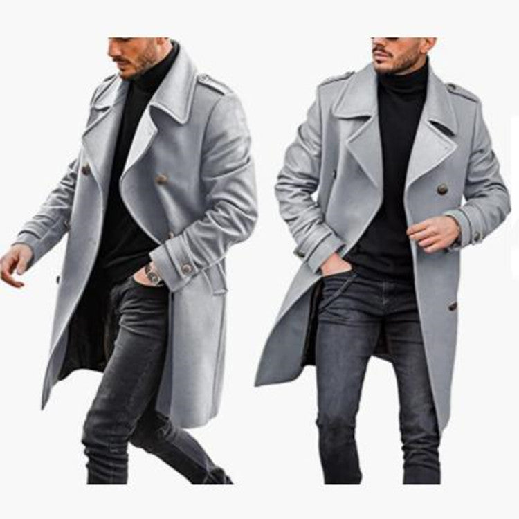 Men’s Wool Padded Coat – Warm Winter Jacket