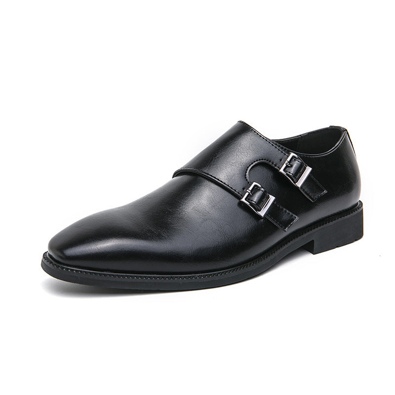 Men’s Leather Dress Shoes – Formal Business & Wedding Buckle Loafers