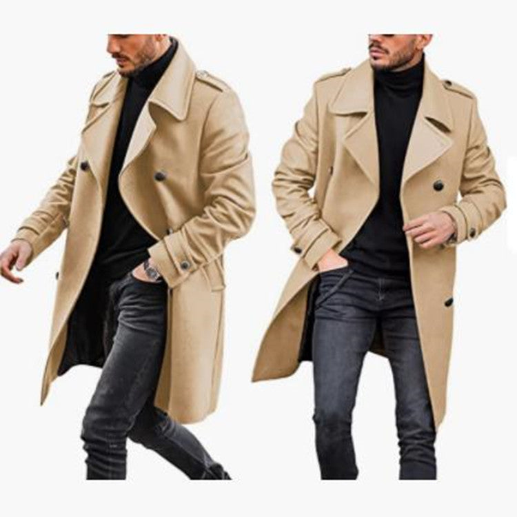 Men’s Wool Padded Coat – Warm Winter Jacket